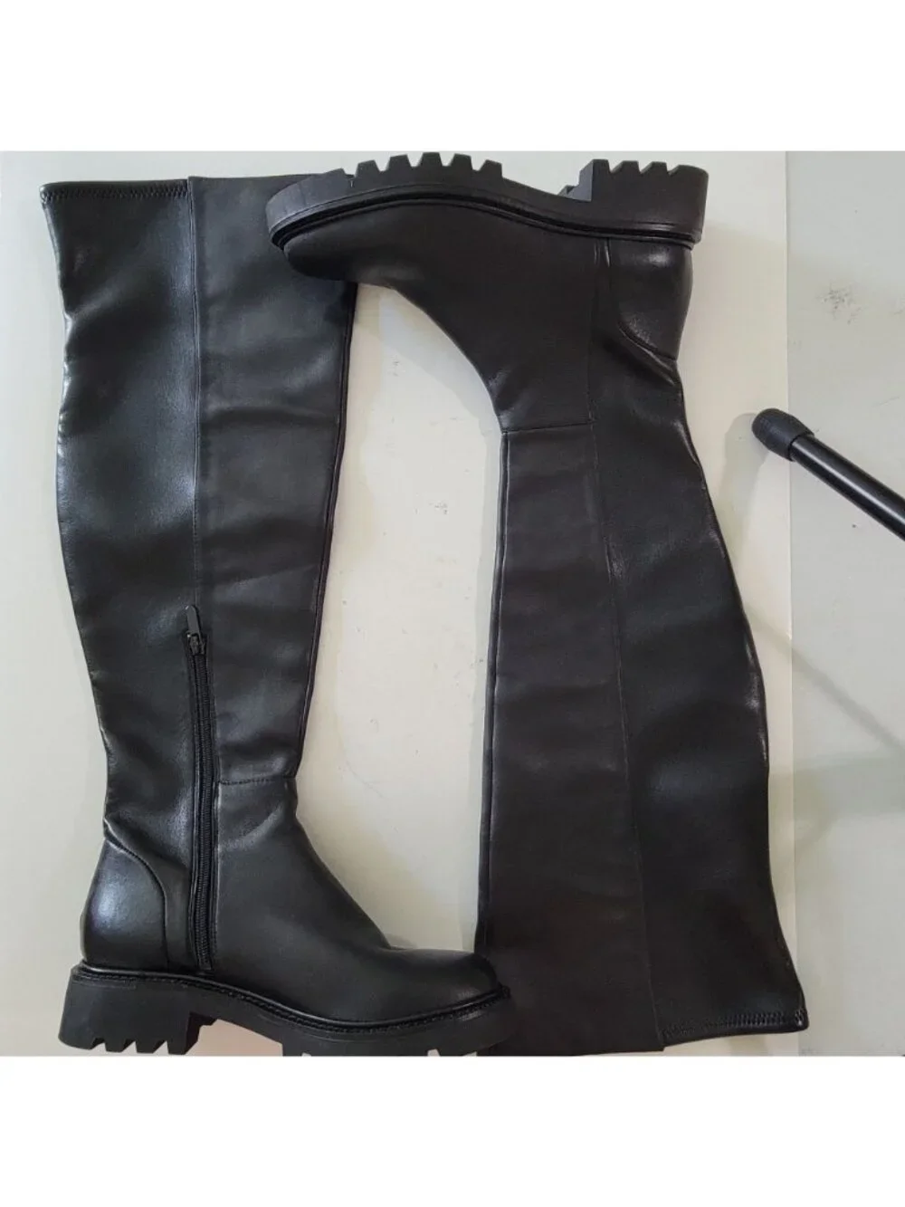 NEW Sam Edelman Kassandra Over The Knee Boots 90s Goth Womens 8.5 Wide Calf